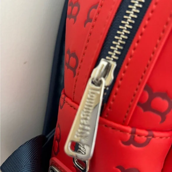 MLB Boston Red Sox Logo Mini Backpack by Loungefly - Picture 5 of 12